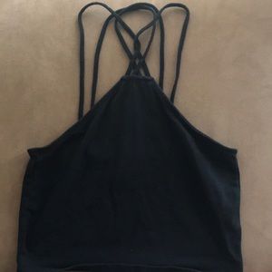 black crop top